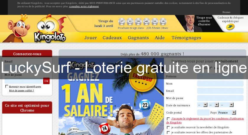LuckySurf - Loterie gratuite en ligne LuckySurf - Loterie gratuite en ligne