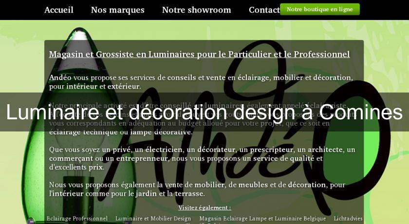 Luminaire et décoration design à Comines