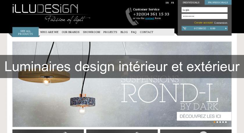 Luminaires design intérieur et extérieur