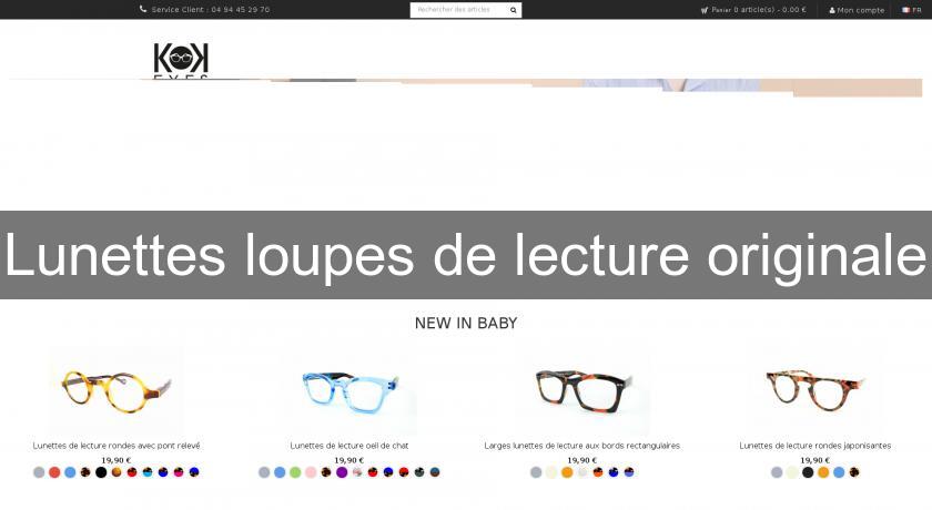 Lunettes loupes de lecture originale Lunettes loupes de lecture originale