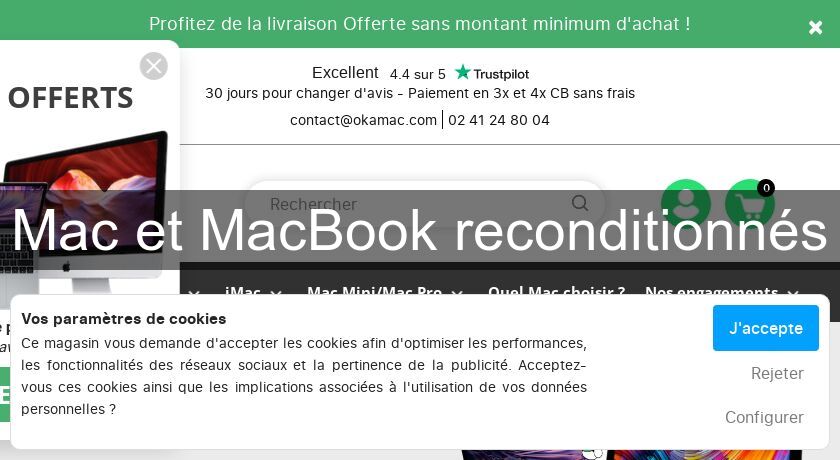 Mac et MacBook reconditionnés