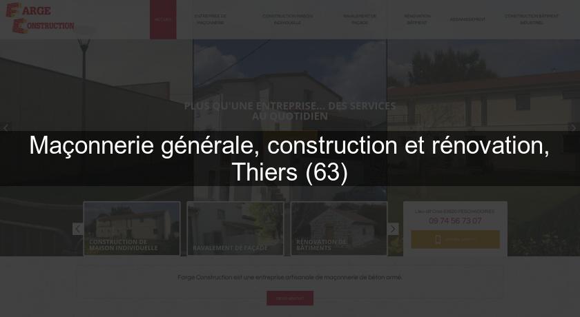 Maçonnerie générale, construction et rénovation, Thiers (63) Maçonnerie générale, construction et rénovation, Thiers (63)