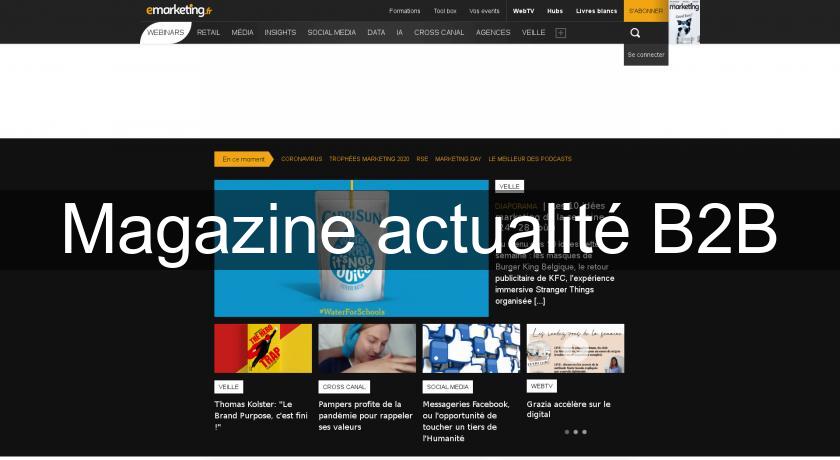 Magazine actualité B2B Magazine actualité B2B