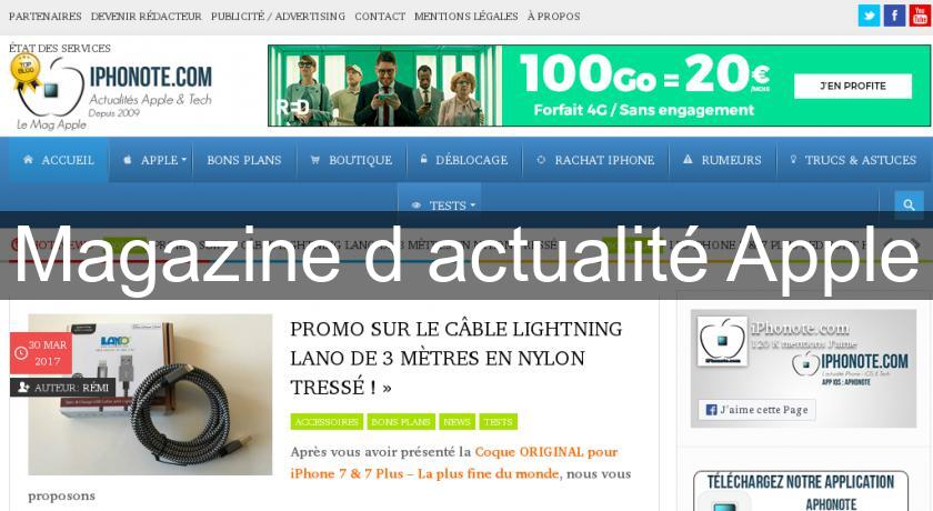 Magazine d'actualité Apple Magazine d'actualité Apple