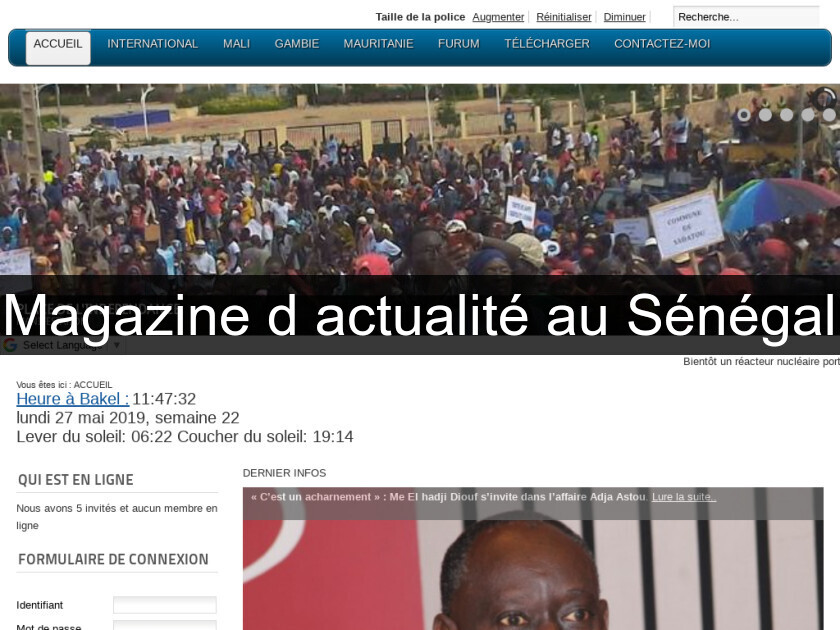 Magazine d'actualité au Sénégal Magazine d'actualité au Sénégal