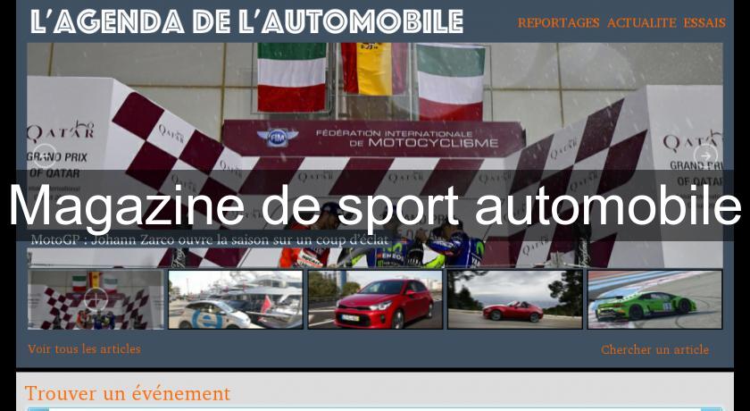 Magazine de sport automobile Magazine de sport automobile