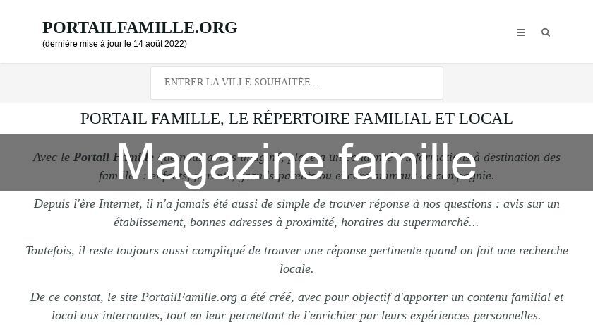Magazine famille Magazine famille