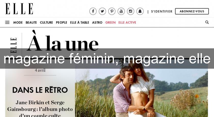 magazine féminin, magazine elle