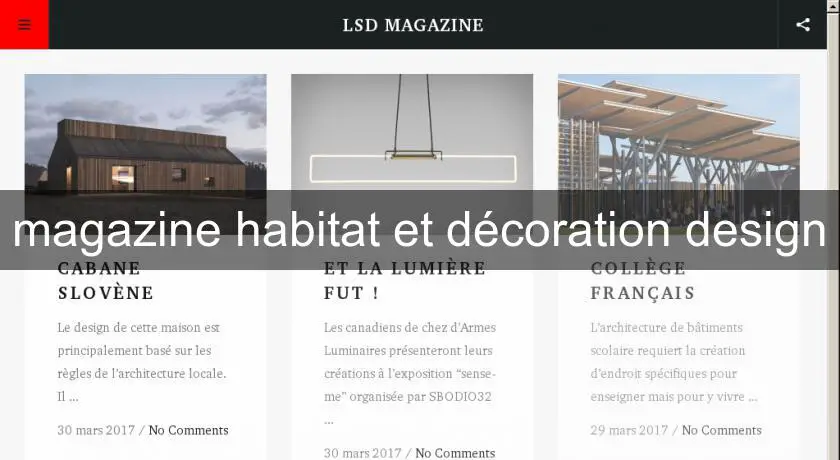 magazine habitat et décoration design