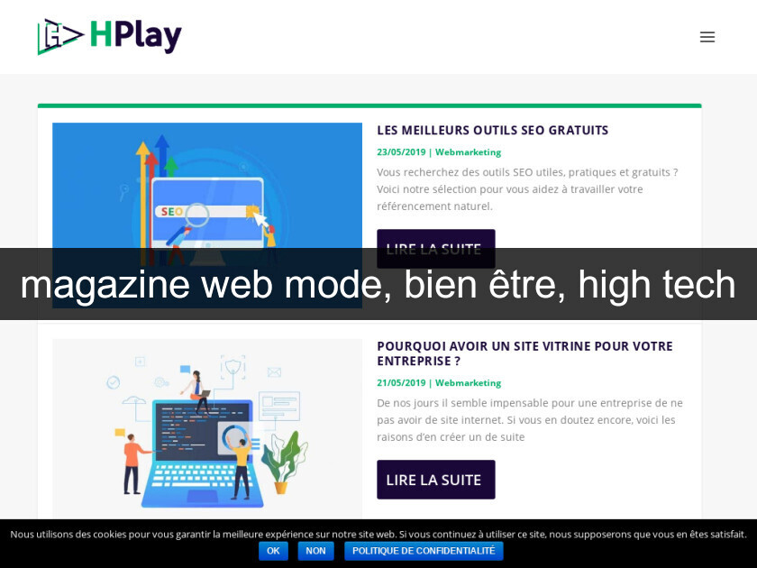 magazine web mode, bien être, high tech