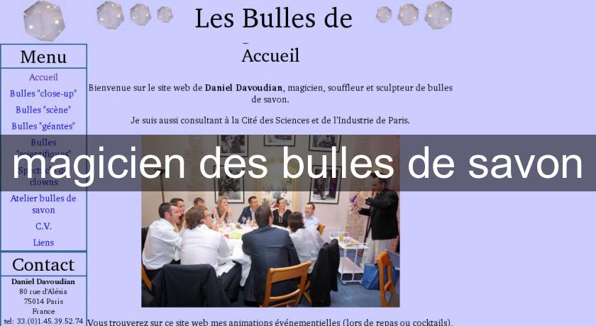 magicien des bulles de savon magicien des bulles de savon