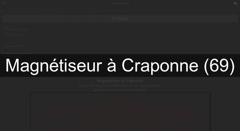 Magnétiseur à Craponne (69)