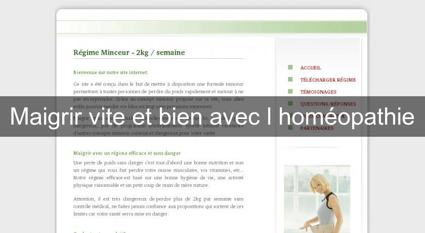 Maigrir vite et bien avec l'homéopathie Maigrir vite et bien avec l'homéopathie