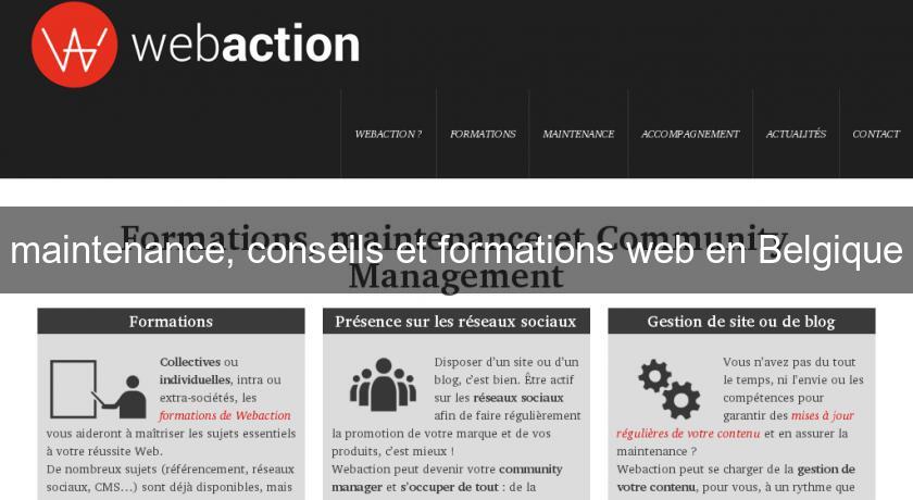 maintenance, conseils et formations web en Belgique maintenance, conseils et formations web en Belgique
