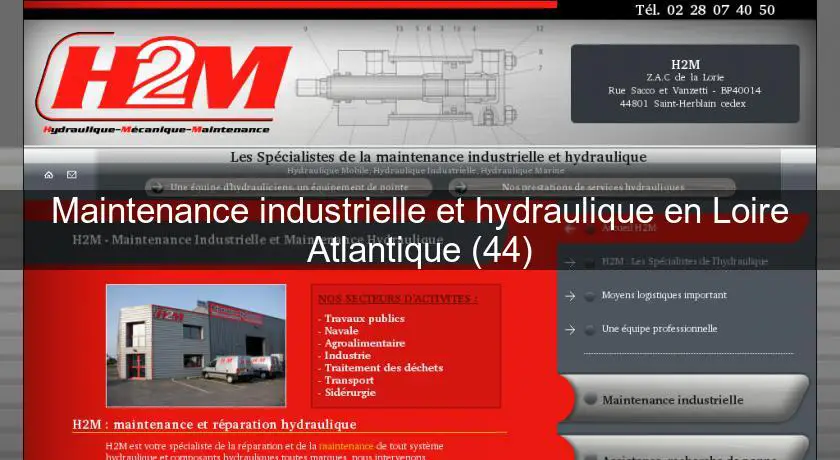 Maintenance industrielle et hydraulique en Loire Atlantique (44)
