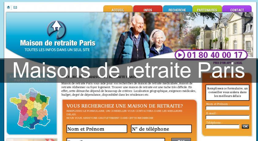 Maisons de retraite Paris Maisons de retraite Paris