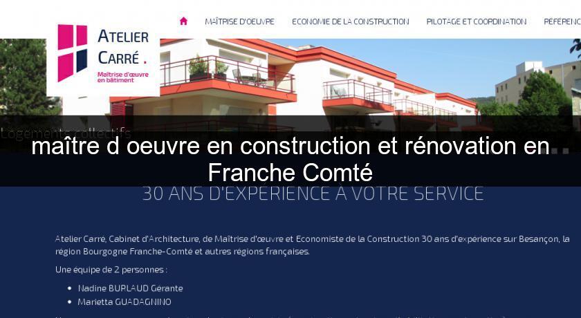 maître d'oeuvre en construction et rénovation en Franche Comté maître d'oeuvre en construction et rénovation en Franche Comté