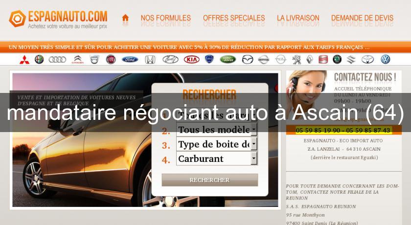 mandataire négociant auto à Ascain (64) mandataire négociant auto à Ascain (64)