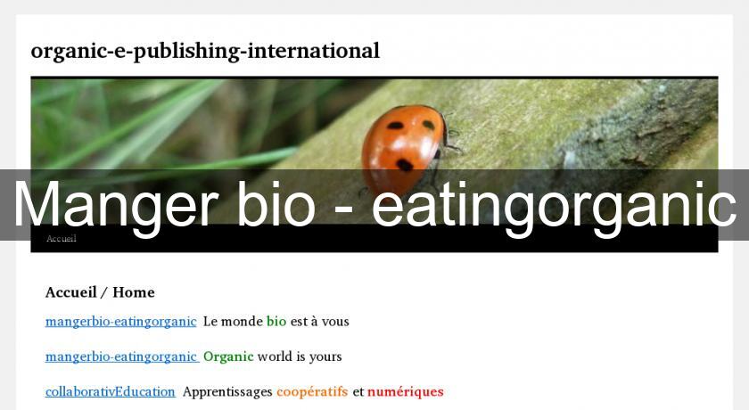 Manger bio - eatingorganic