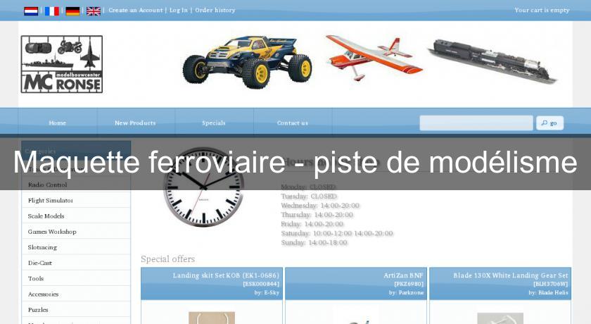 Maquette ferroviaire - piste de modélisme Maquette ferroviaire - piste de modélisme