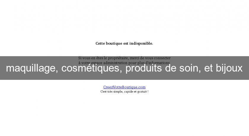 maquillage, cosmétiques, produits de soin, et bijoux