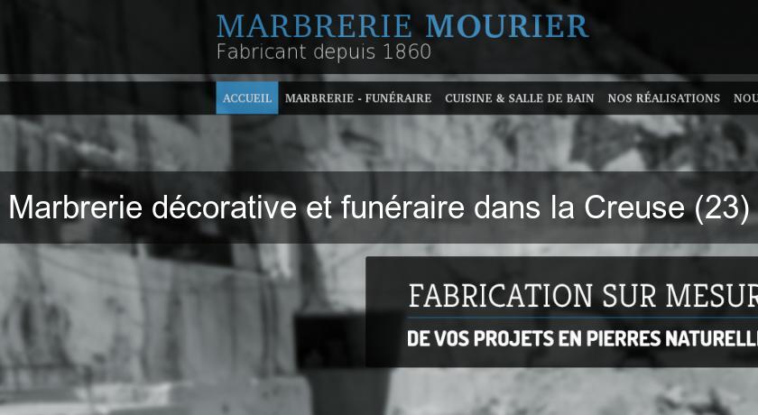 Marbrerie décorative et funéraire dans la Creuse (23)