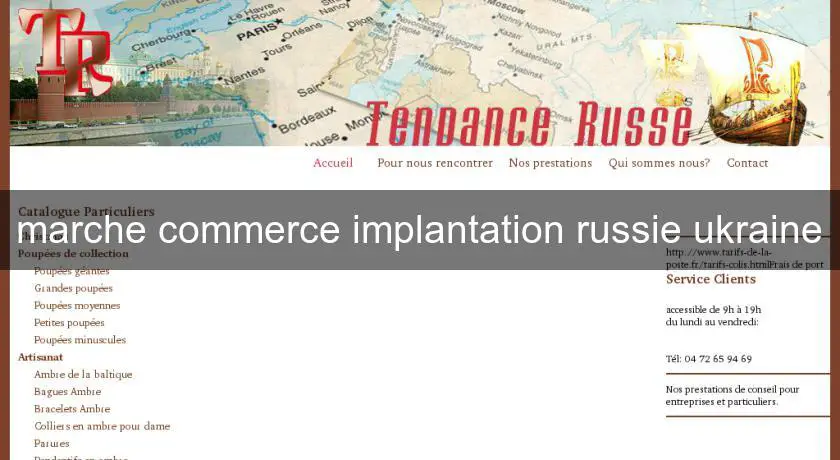 marche commerce implantation russie ukraine