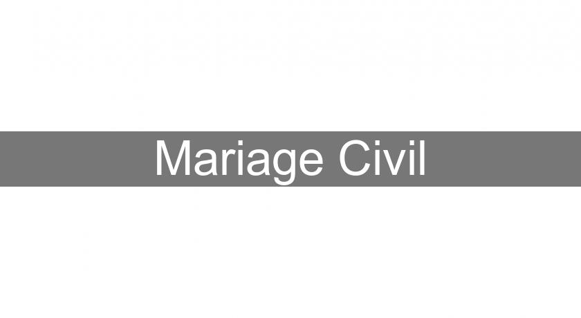 Mariage Civil