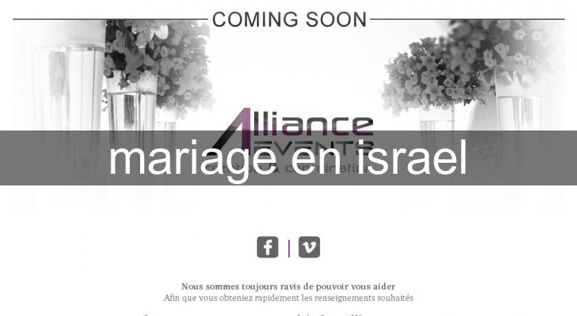 mariage en israel