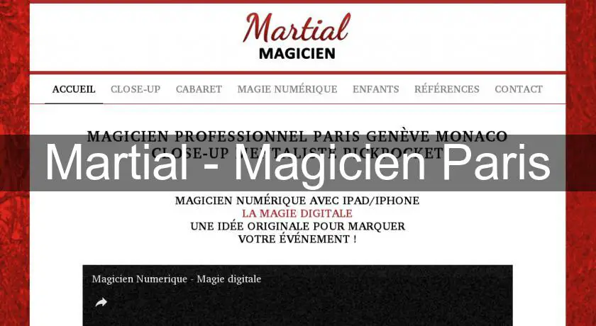 Martial - Magicien Paris