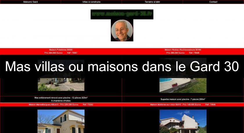 Mas villas ou maisons dans le Gard 30 Mas villas ou maisons dans le Gard 30