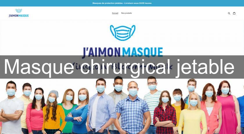 Masque chirurgical jetable Masque chirurgical jetable