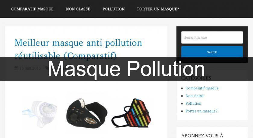 Masque Pollution Masque Pollution