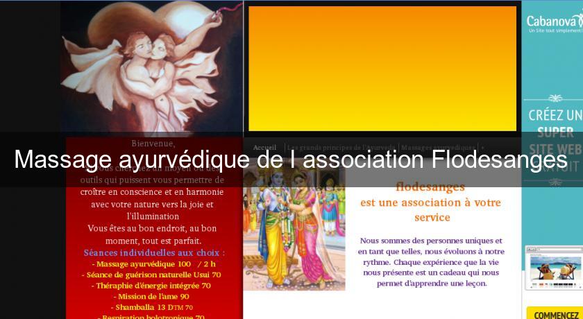 Massage ayurvédique de l'association Flodesanges