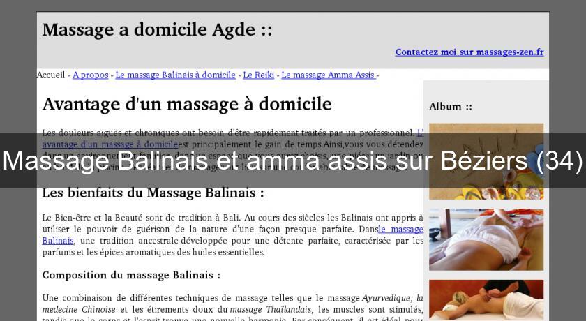 Massage Balinais et amma assis sur Béziers (34) Massage Balinais et amma assis sur Béziers (34)
