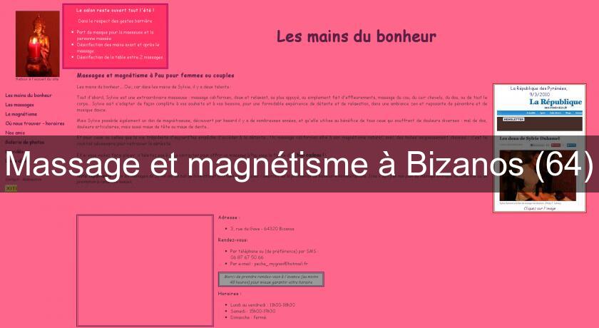 Massage et magnétisme à Bizanos (64) Massage et magnétisme à Bizanos (64)