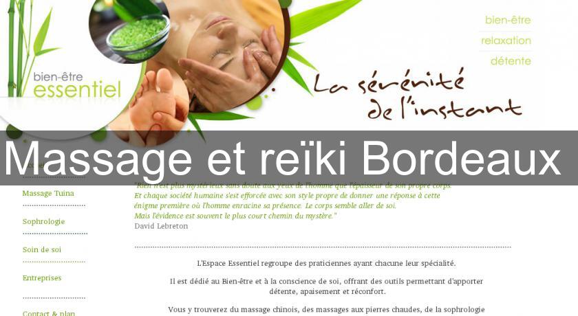 Massage et reïki Bordeaux 