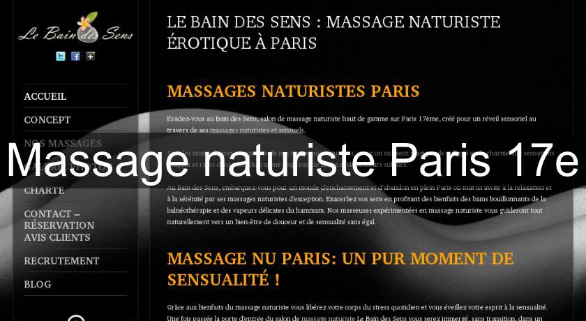 Massage naturiste Paris 17e Massage naturiste Paris 17e
