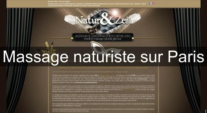 Massage naturiste sur Paris
