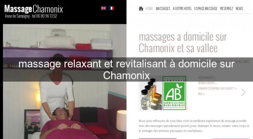 massage relaxant et revitalisant à domicile sur Chamonix