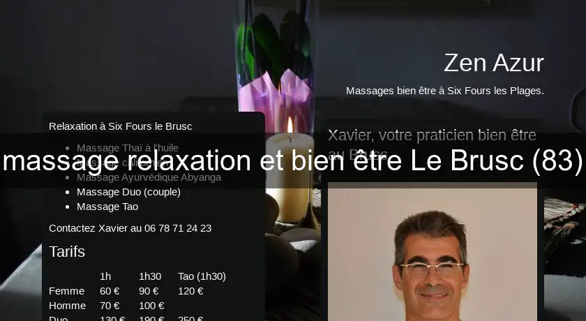 massage relaxation et bien être Le Brusc (83)