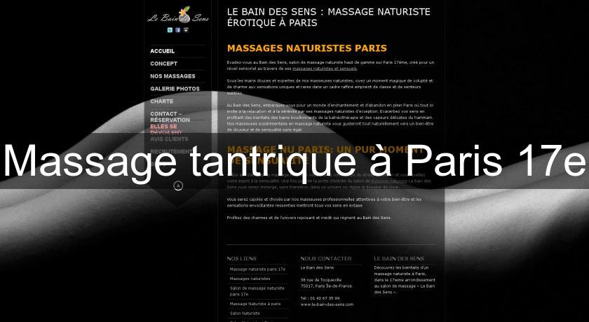 Massage tantrique à Paris 17e Massage tantrique à Paris 17e