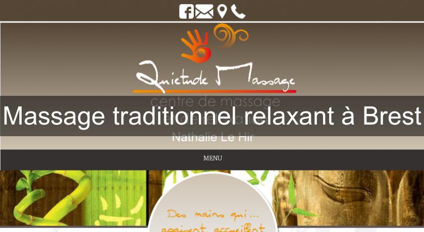 Massage traditionnel relaxant à Brest Massage traditionnel relaxant à Brest