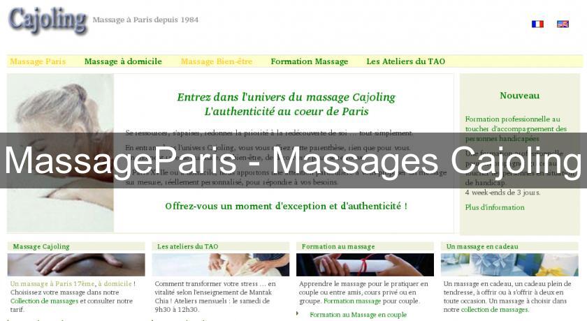 MassageParis - Massages Cajoling MassageParis - Massages Cajoling