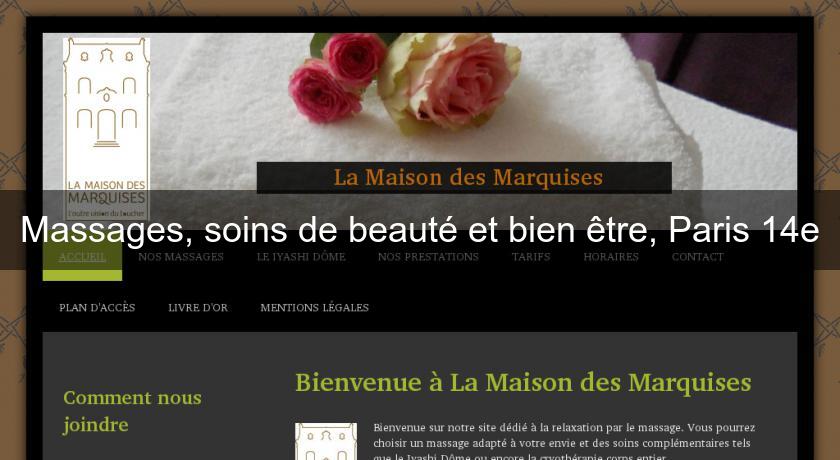 Massages, soins de beauté et bien être, Paris 14e Massages, soins de beauté et bien être, Paris 14e