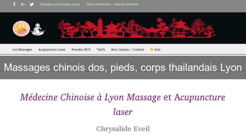 Massages chinois dos, pieds, corps thailandais Lyon Massages chinois dos, pieds, corps thailandais Lyon