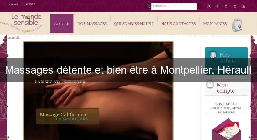 Massages détente et bien être à Montpellier, Hérault