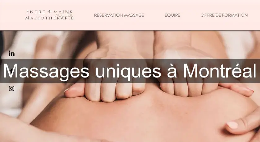 Massages uniques à Montréal