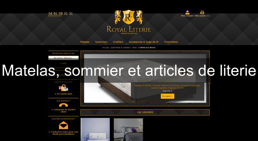 Matelas, sommier et articles de literie Matelas, sommier et articles de literie