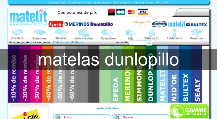 matelas dunlopillo matelas dunlopillo